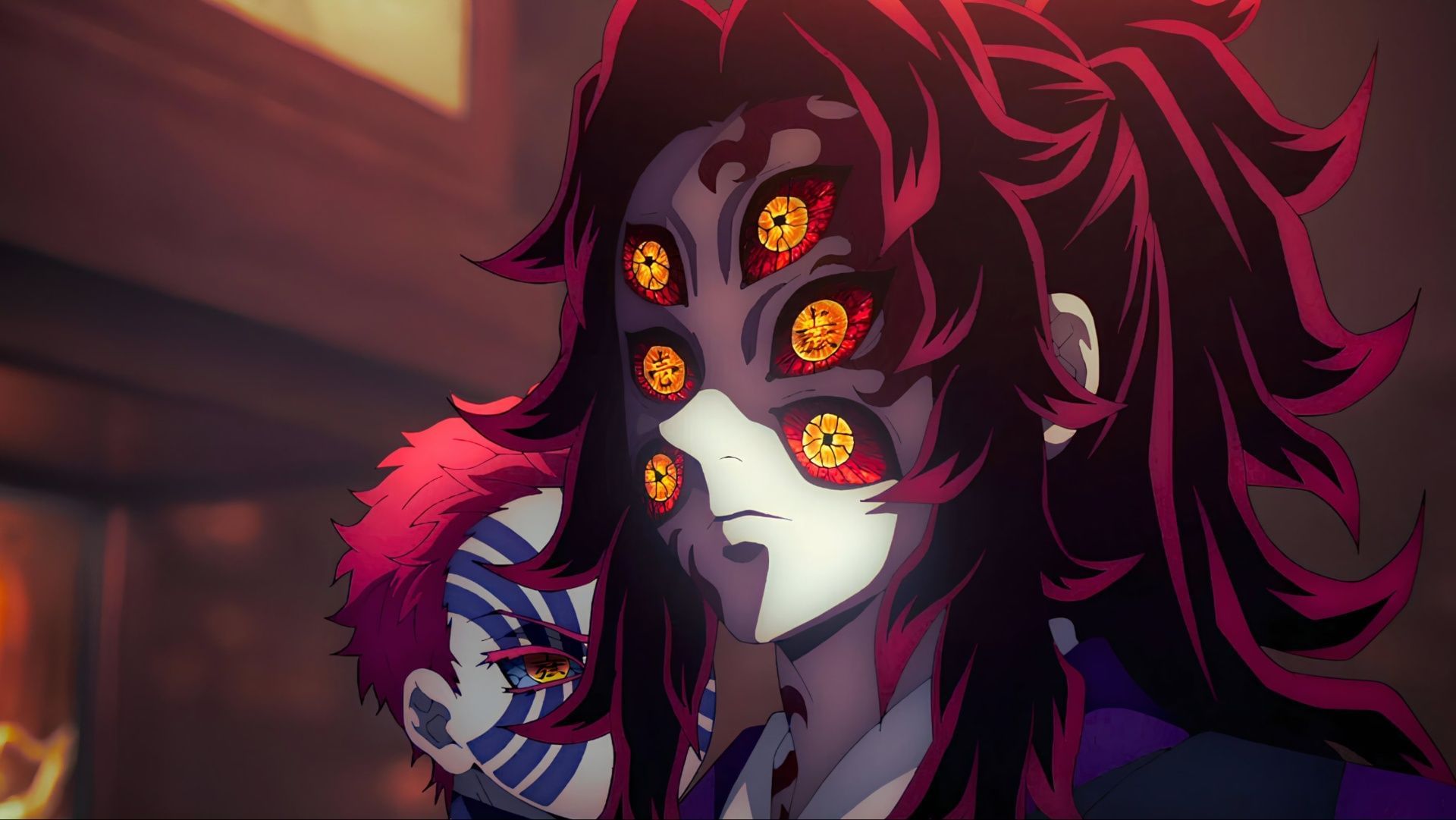 Kokushibo as seen in the anime (Image via Ufotable)