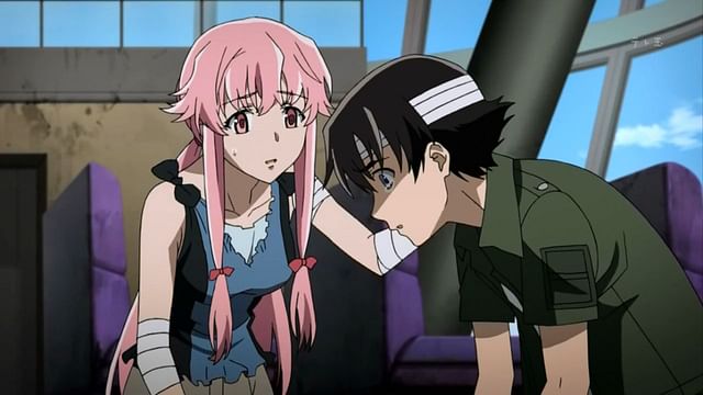 The Future Diary is one of the high school anime with shocking twists (Image via Asread)