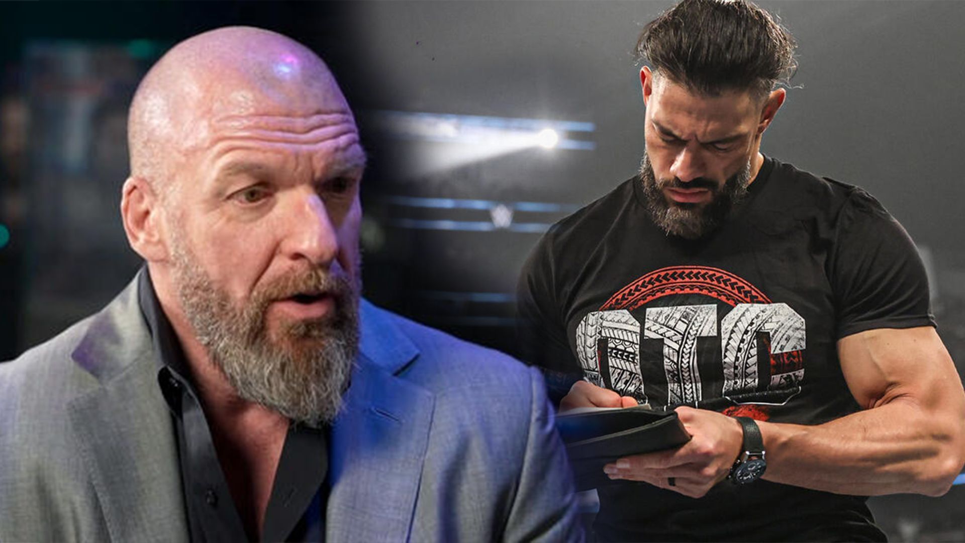 Roman Reigns &amp; Triple H! (Credits: WWE.Com)