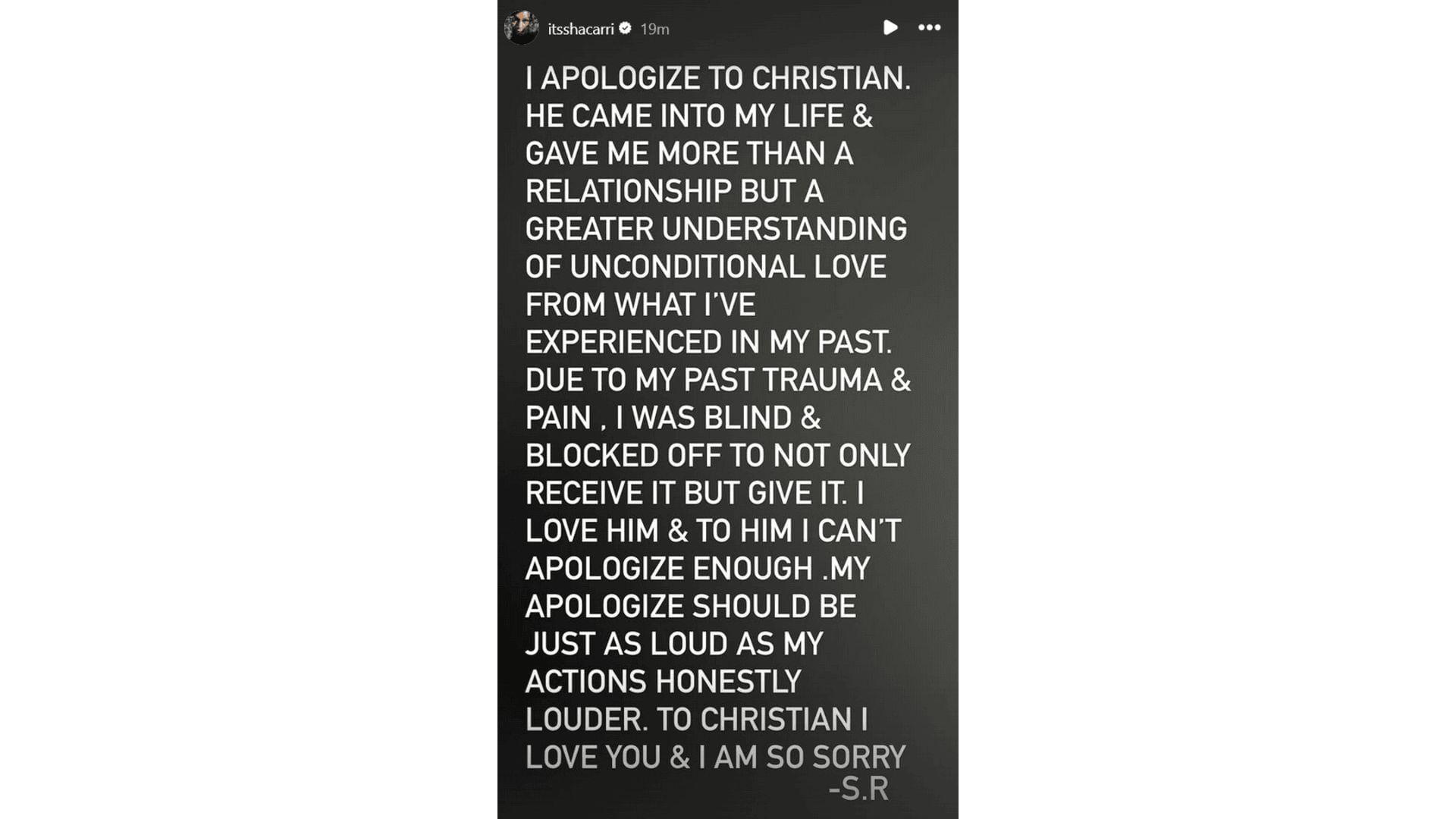 Richardson&#039;s story (Image via: @itssha&#039;carri