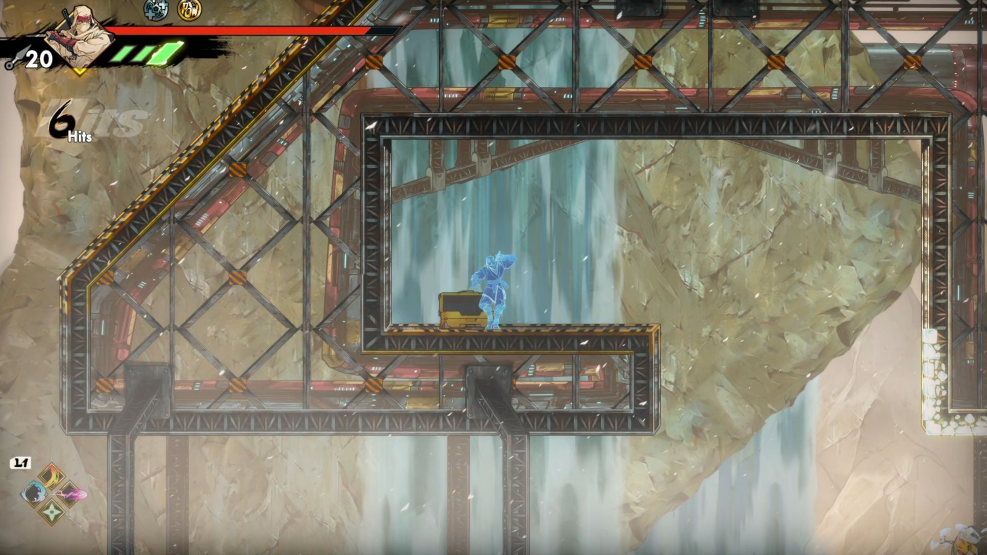The first/last Oboro Relic was tricky to get unless you spot the white wall you can dash to (Image via SEGA)