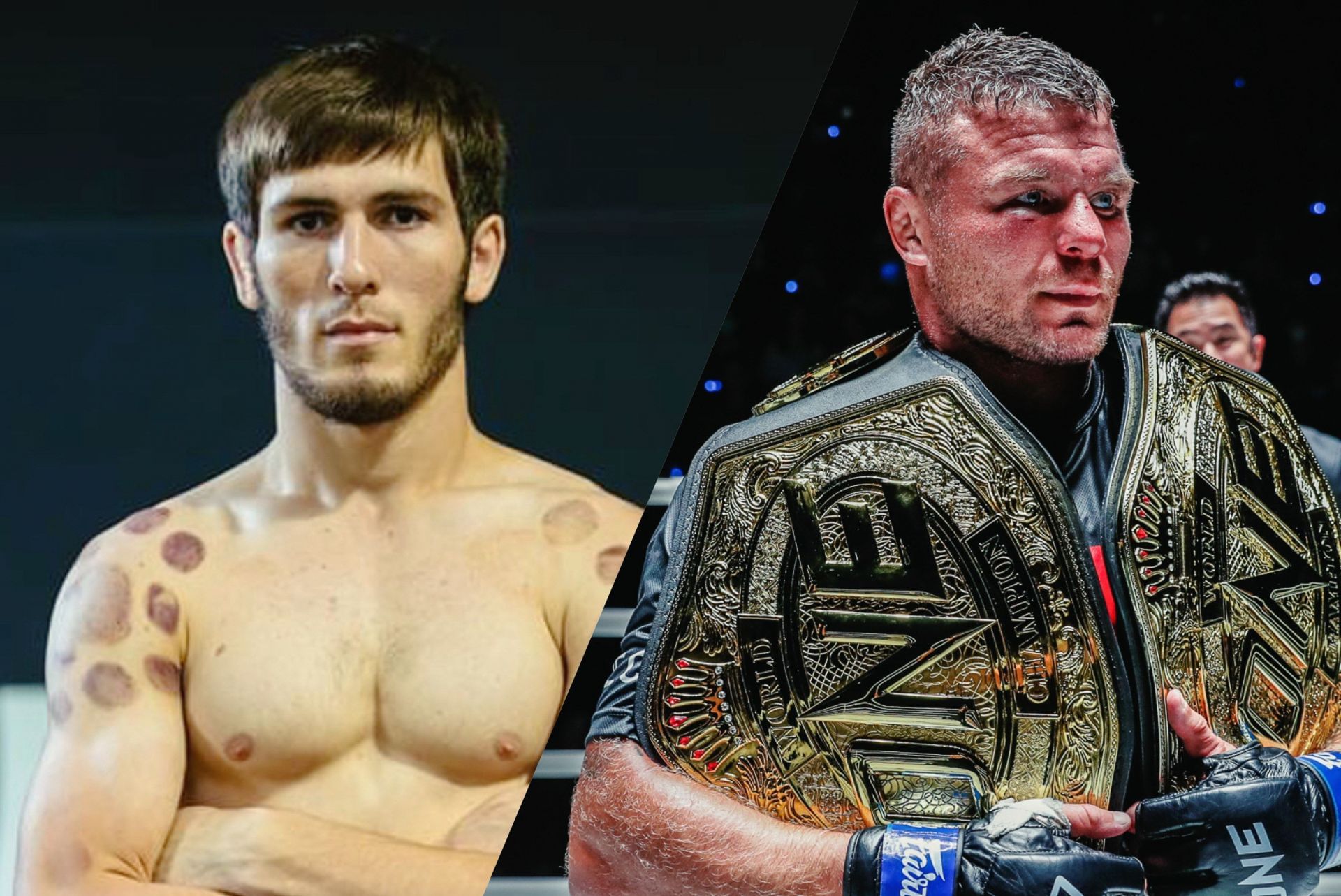 (From left) Ibragim Dauev and Anatoly Malykhin. [Images: ONE Championship]