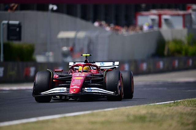 Lewis Hamilton's Ferrari during qualifying for the Hungarian Grand Prix - Source: Getty