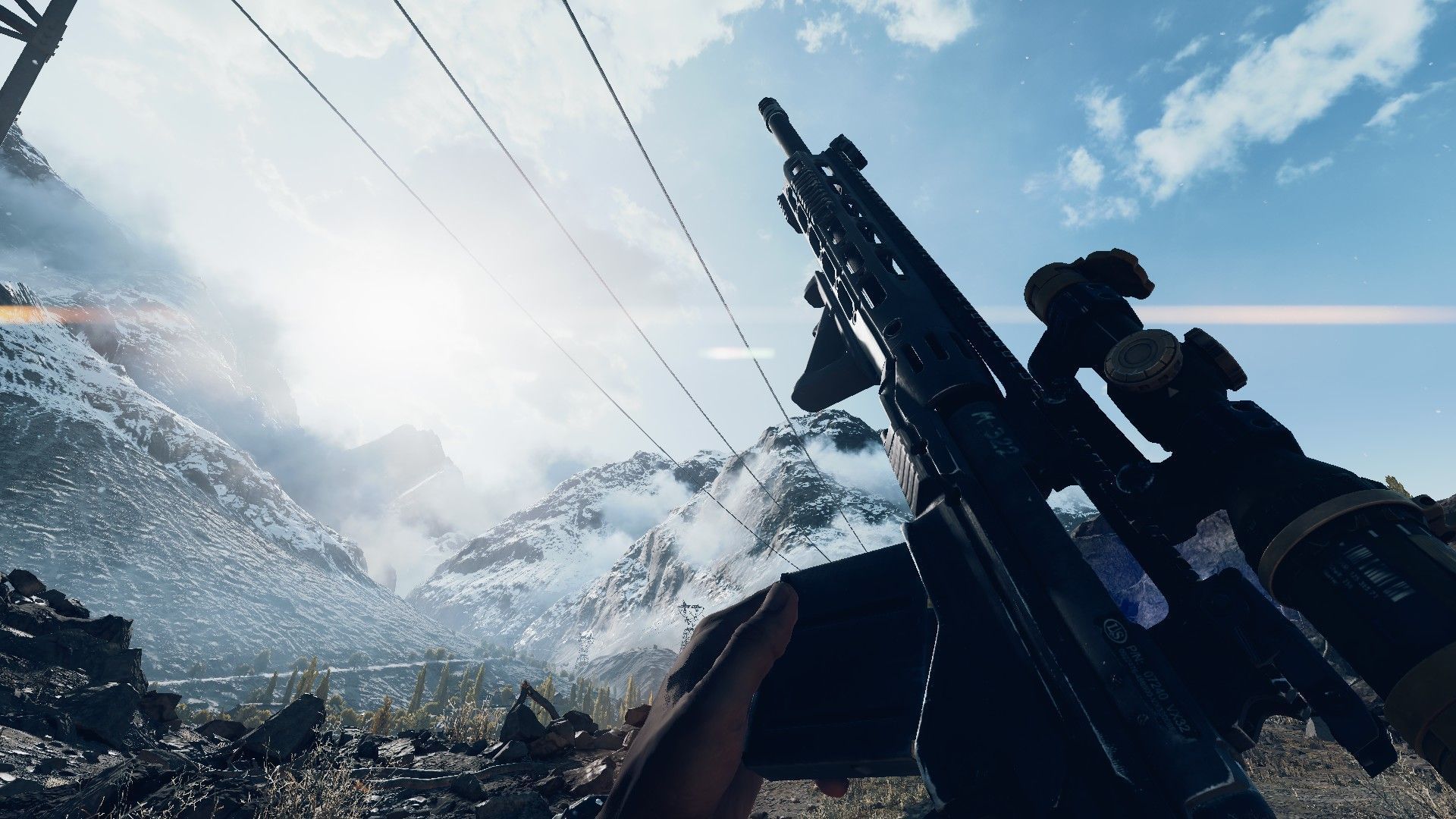 Battlefield 6 ingame screenshot of M2010 ESR sniper.