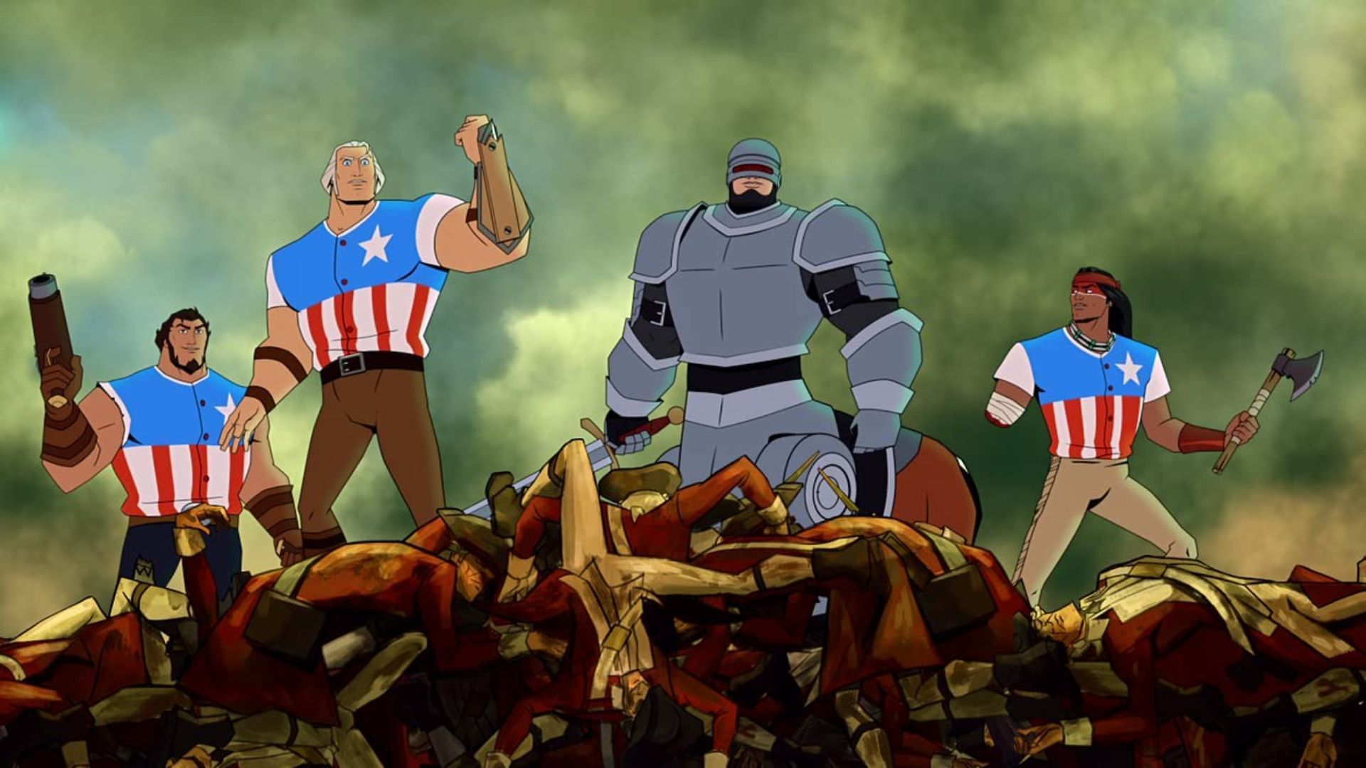 Still from America: The Motion Picture (Image via Netflix)
