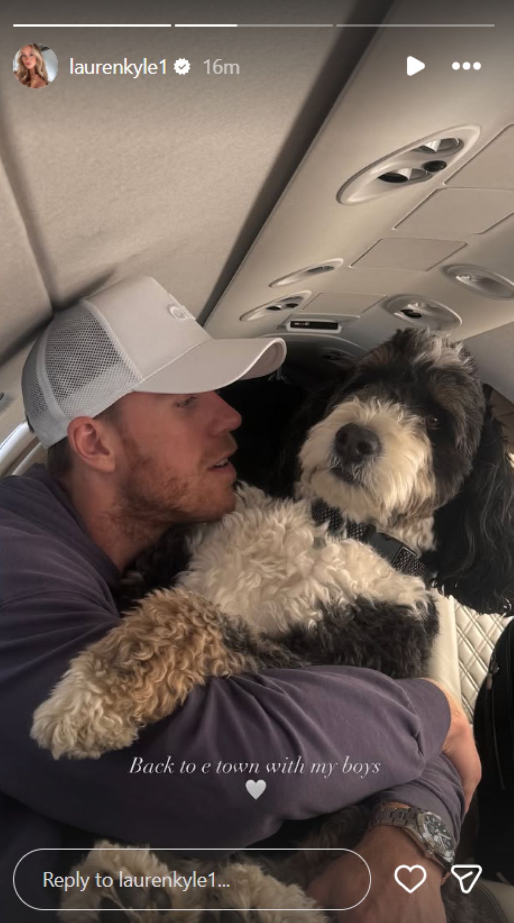 Connor McDavid&#039;s wife Lauren Kyle&#039;s Instagram story (Source: @laurenkyle1/Instagram)