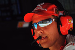 When Michael Schumacher almost broke his steering wheel after a race with Ferrari