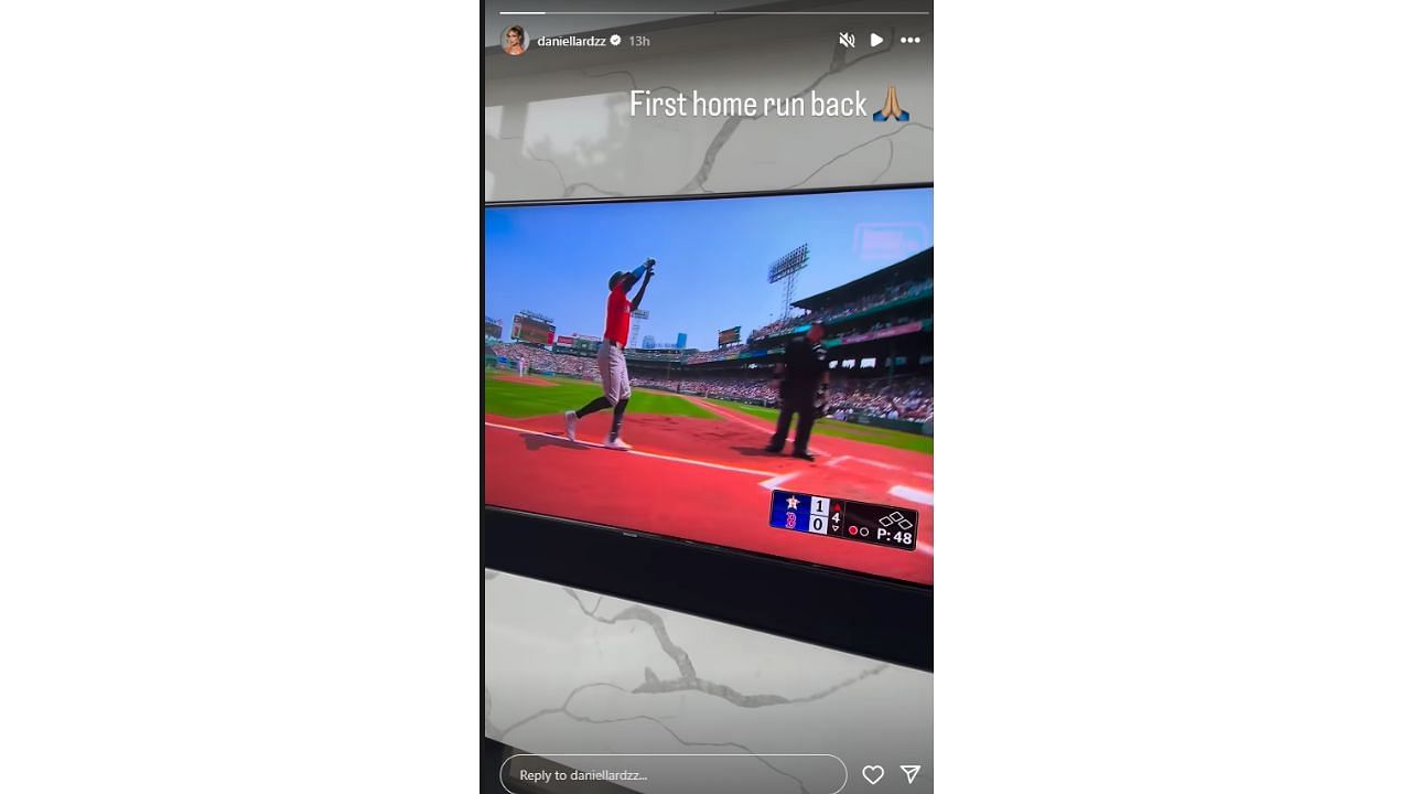 Daniella&#039;s Instagram story