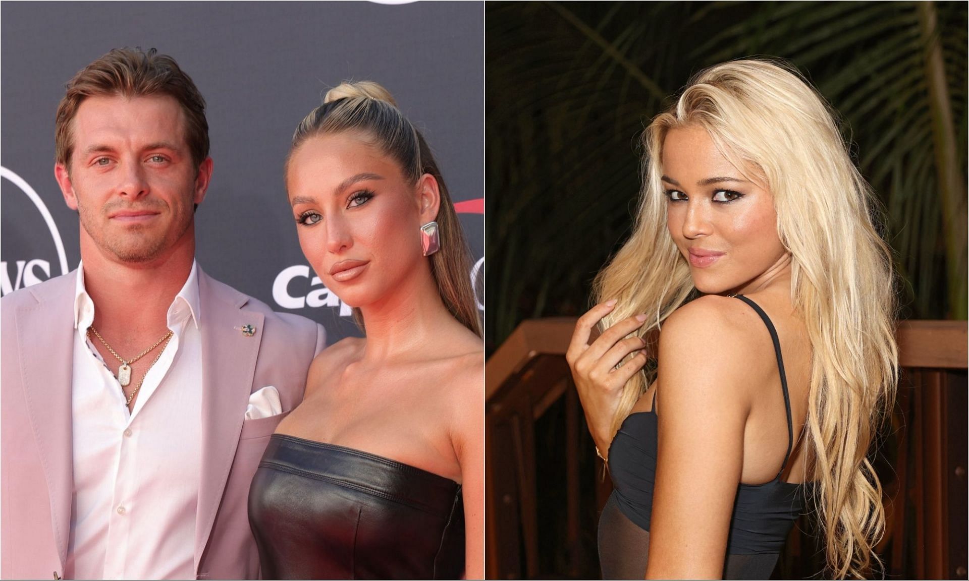 Olivia Dunne drops 3-word message as Braxton Berrios&rsquo; GF Alix Earle&rsquo;s flaunts $2900 Miu Miu bag in red swimsuit