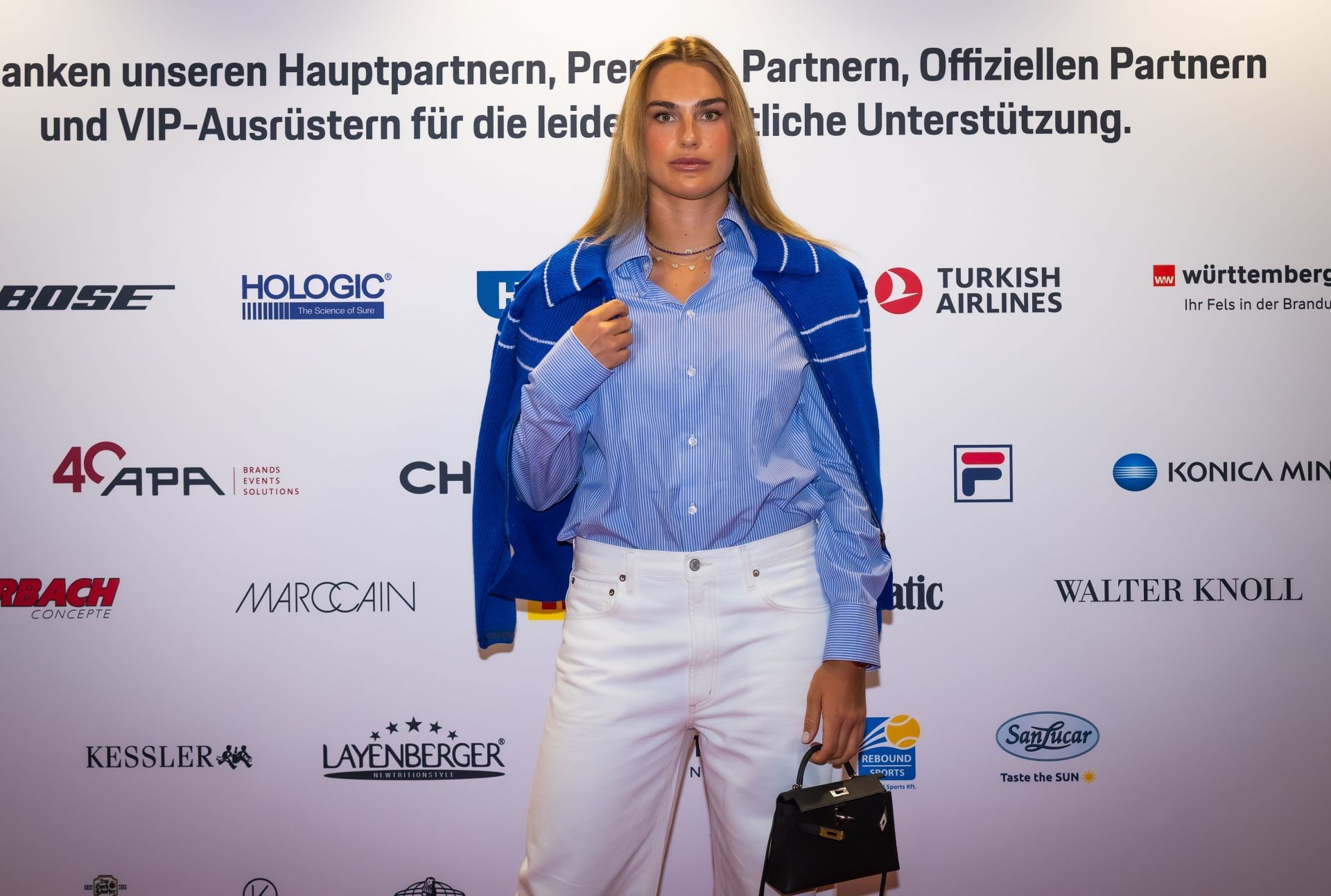 Aryna Sabalenka at the Porsche Tennis Grand Prix 2025 - Source: Getty