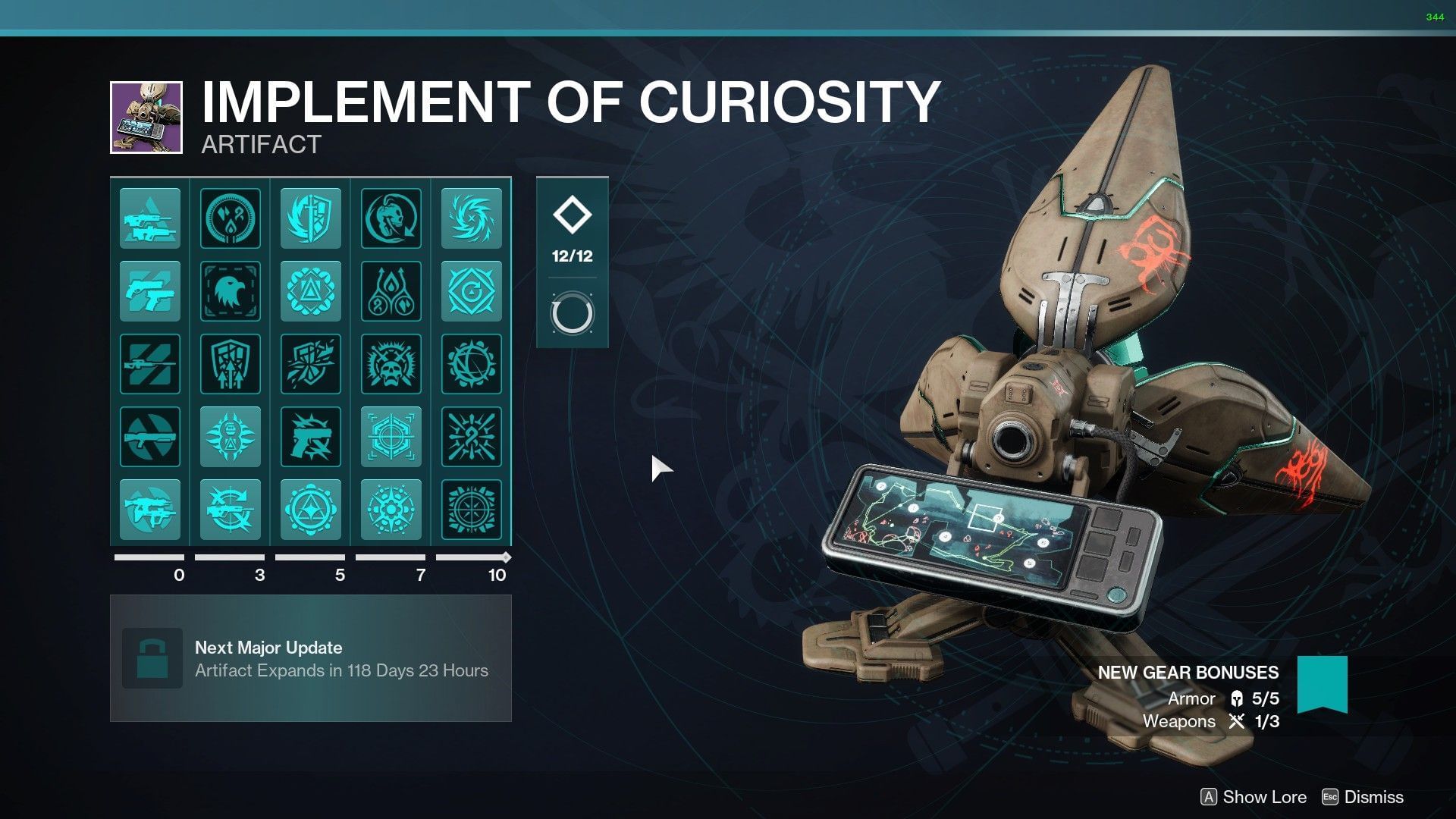 Season Reclamation Artifact in Destiny 2 (Image via Bungie) 