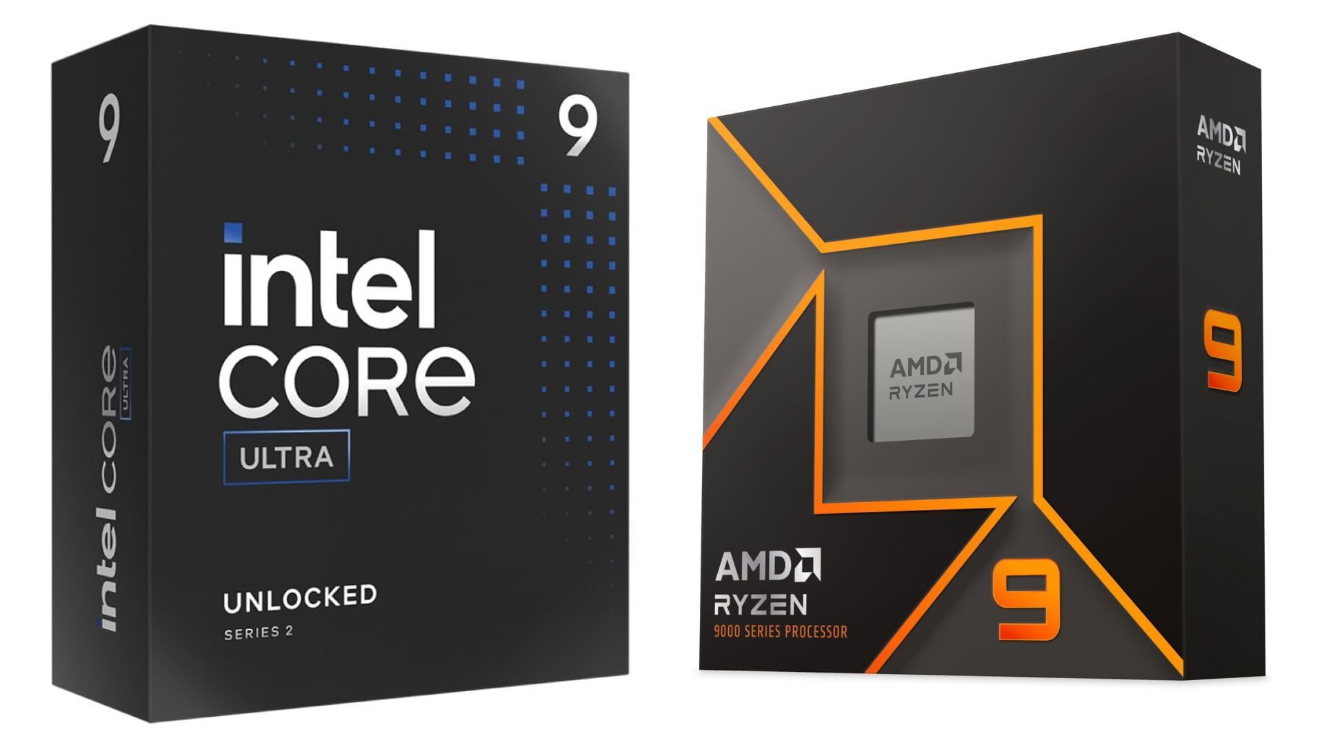 The Intel Core Ultra 9 285K and Ryzen 9 9900X are some of the highest-end chips (Image via Amazon)