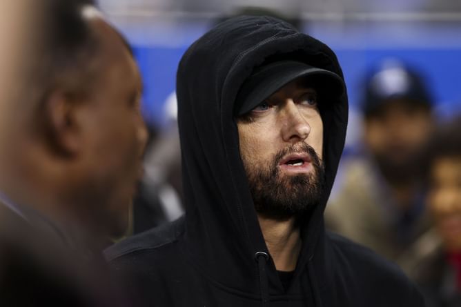"Bro went from Rap God to Battle Pass NPC" - Netizens react to Eminem laughing after getting referred to as the "Guy from Fortnite"