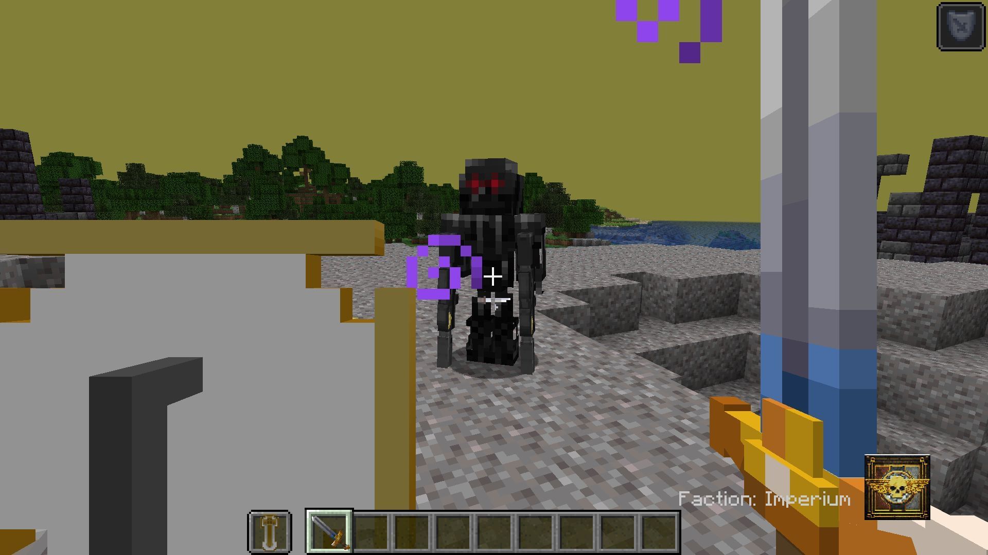 The Minecraft Hammercraft 40k mod offers an array of weapons and items to burn the heretics and purge the taint of Chaos (Image via Sportskeeda Gaming || Mojang Studios/TheCommando315)