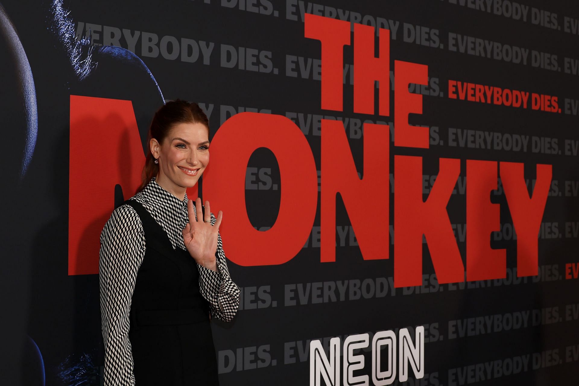 Sarah Levy at the movie premiere (Image via Getty)