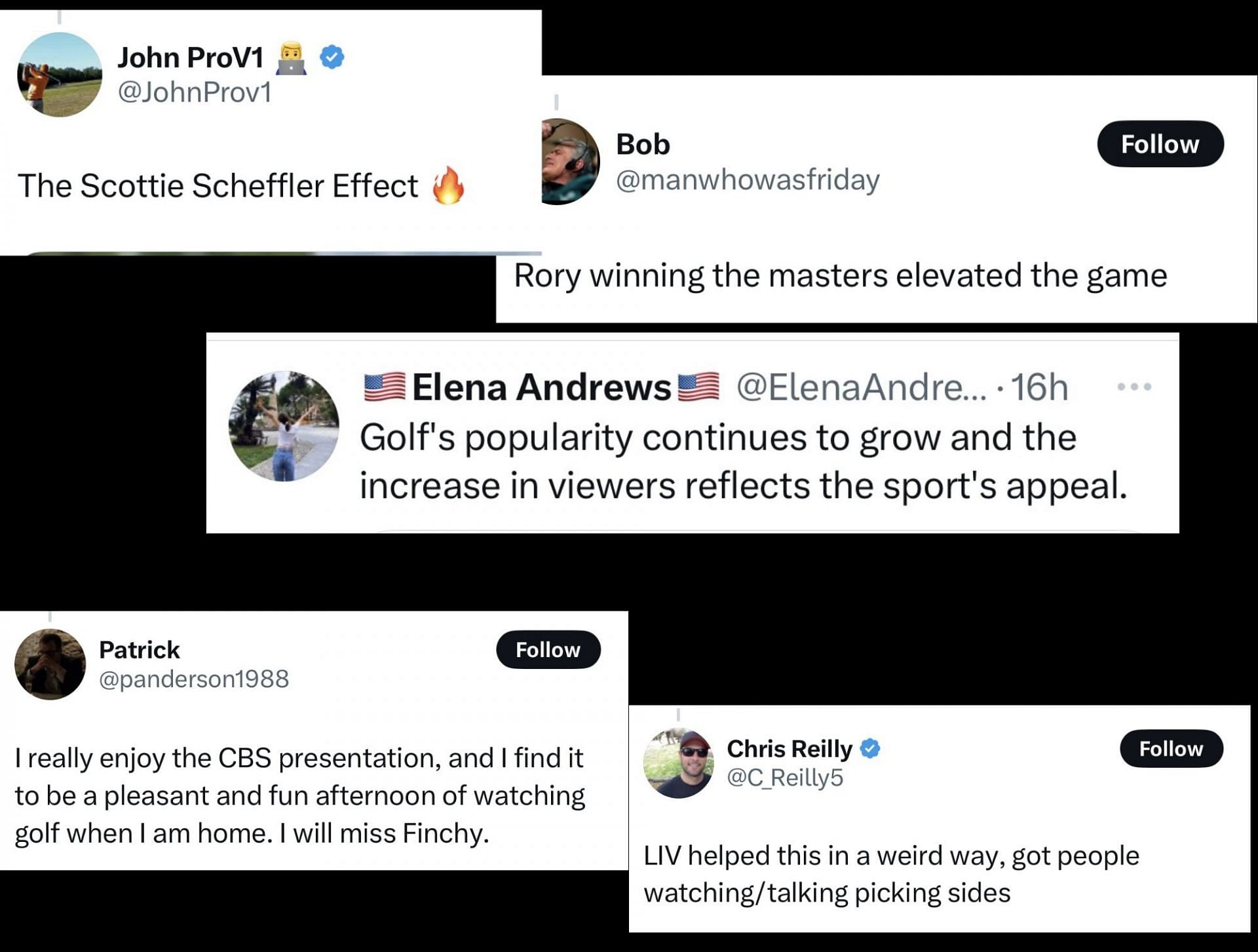 Fans react to increased CBS viewership numbers for the 2025 golf season