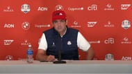 Keegan Bradley at the press conference - Source - @RyderCup on YouTube