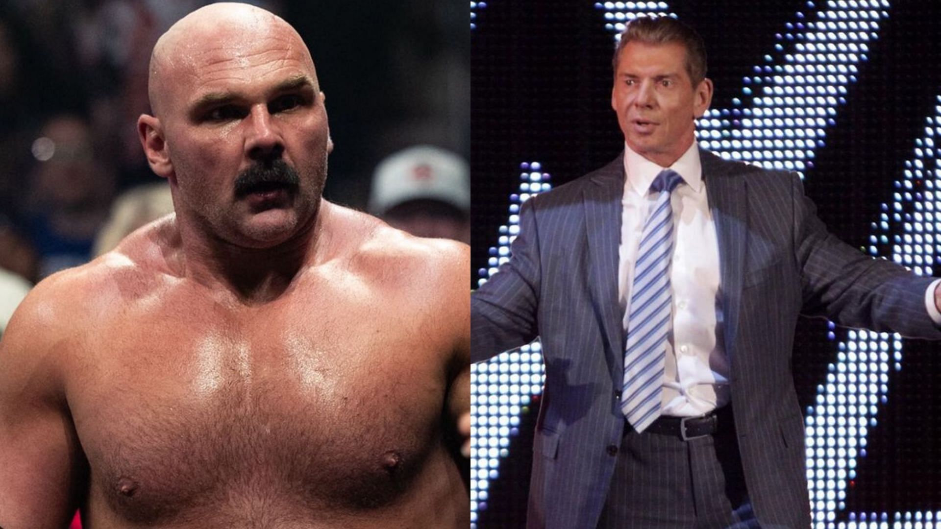 Dax Harwood (left) and Vince McMahon (right). (Image credits: Dax Harwood