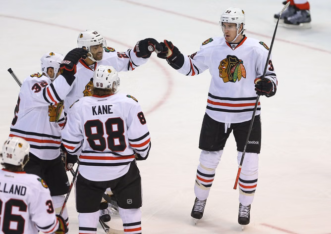 "He was a big goof": When Patrick Kane recounted his favorite moments with ex-Blackhawks teammate Jimmy Hayes after his sudden death in 2021