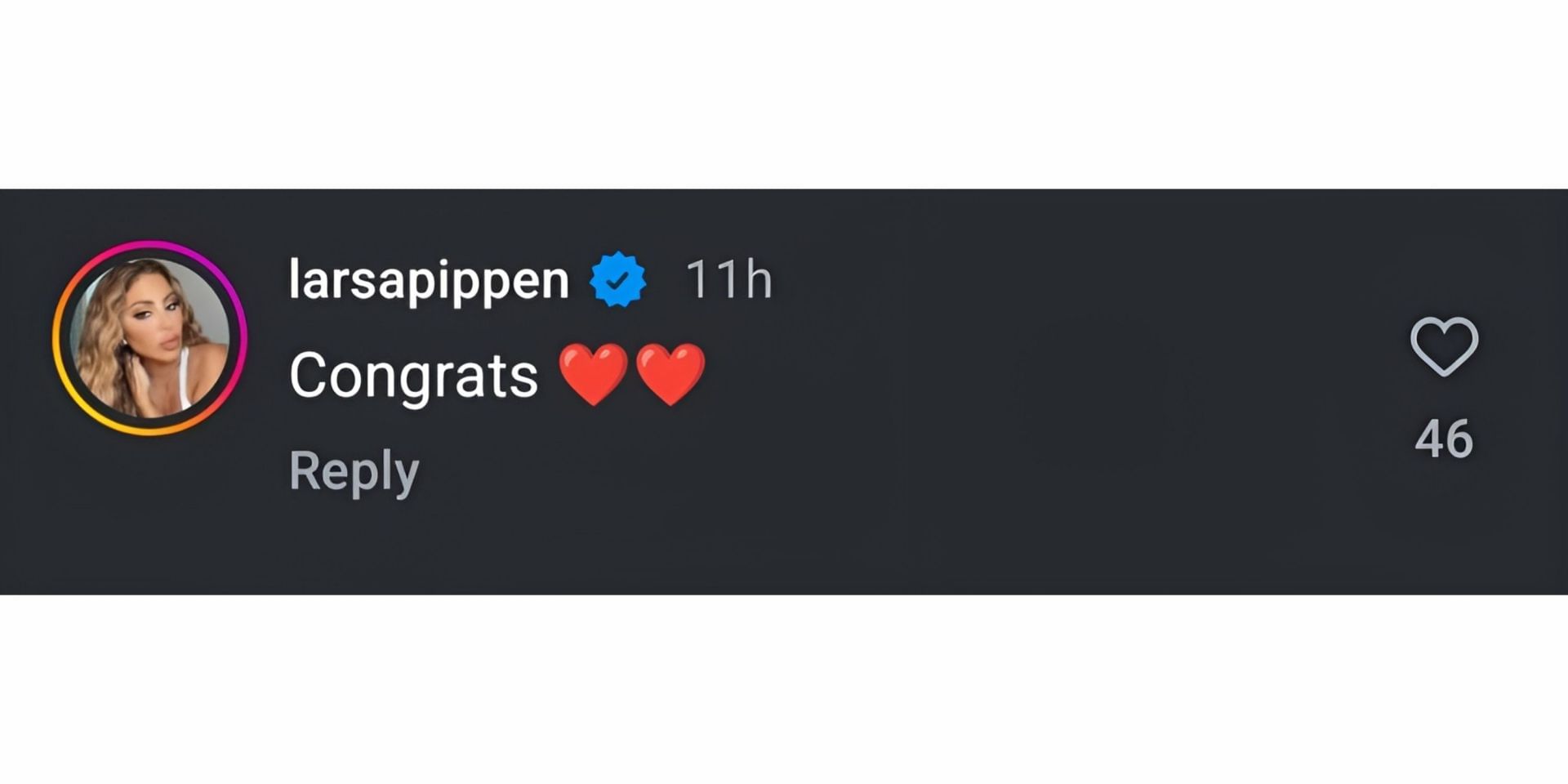 Larsa Pippen&#039;s comment