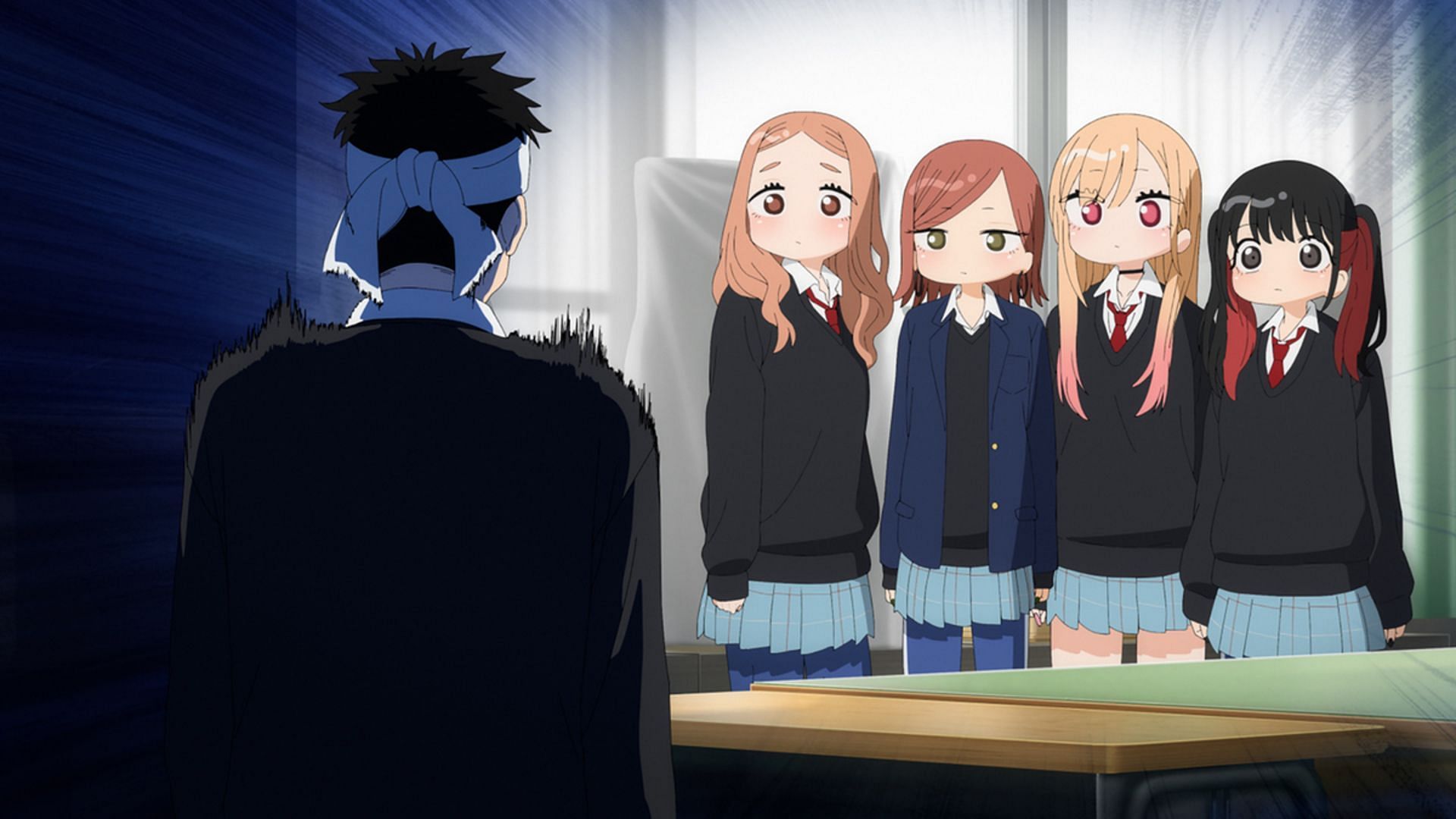 Gojo, Marin, and their classmates in My Dress-Up Darling season 2 episode 5 (Image via CloverWorks)