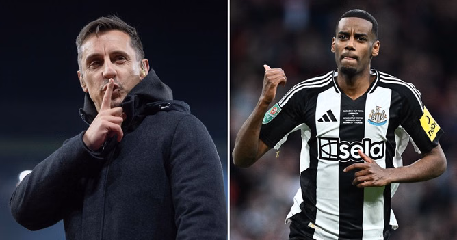 Gary Neville weighs in on Alexander Isak's possible Liverpool switch, gives his take on why the deal hasn't happened yet