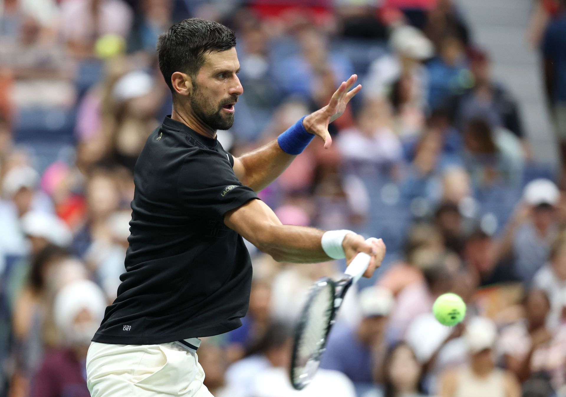 Novak Djokovic at the US Open 2025. (Photo: Getty)