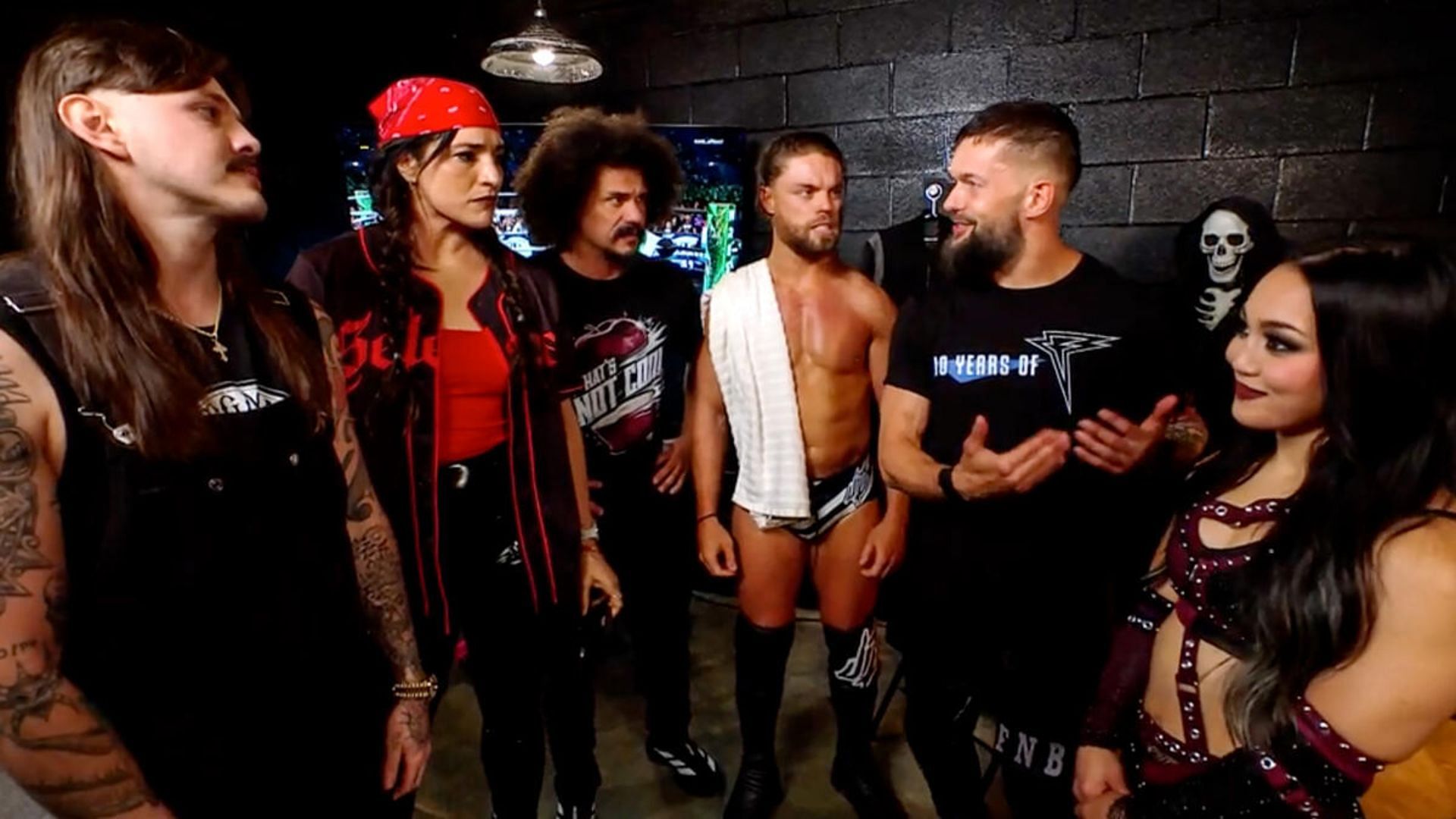 The Judgment Day backstage [Image Credits: WWE.com]