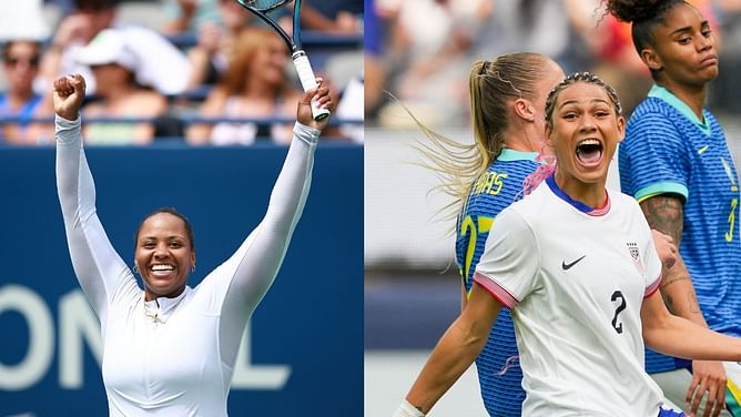 Taylor Townsend sends love to Ben Shelton's girlfriend Trinity Rodman as soccer star breaks down in tears after impressive NWSL comeback
