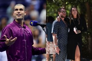 Aryna Sabalenka's boyfriend Georgios awestruck by Carlos Alcaraz at US Open, and it's not because of his buzzcut