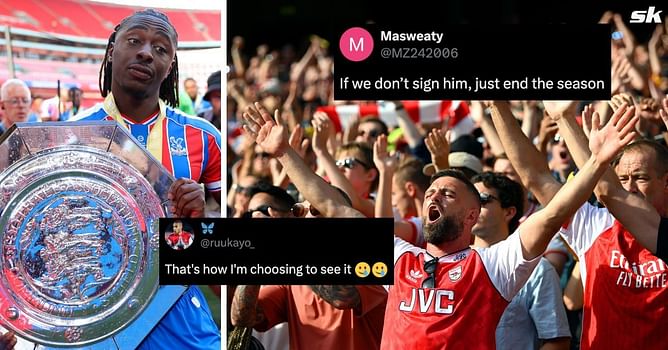 “If we don’t sign him, just end the season”, “Bring him home” - Arsenal fans react to transfer response from Eberechi Eze after Community Shield win