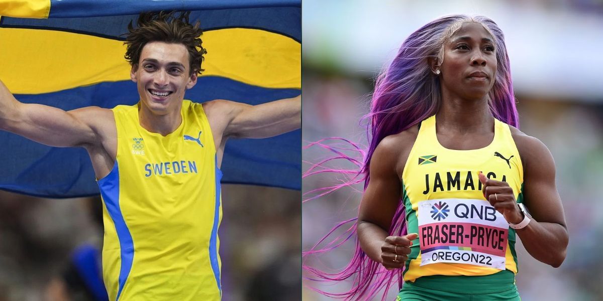 Mondo Duplantis and Shelly-Ann Fraser-Pryce featured at the Gyulai Istvan Memorial 2025. PHOTO: Getty Images