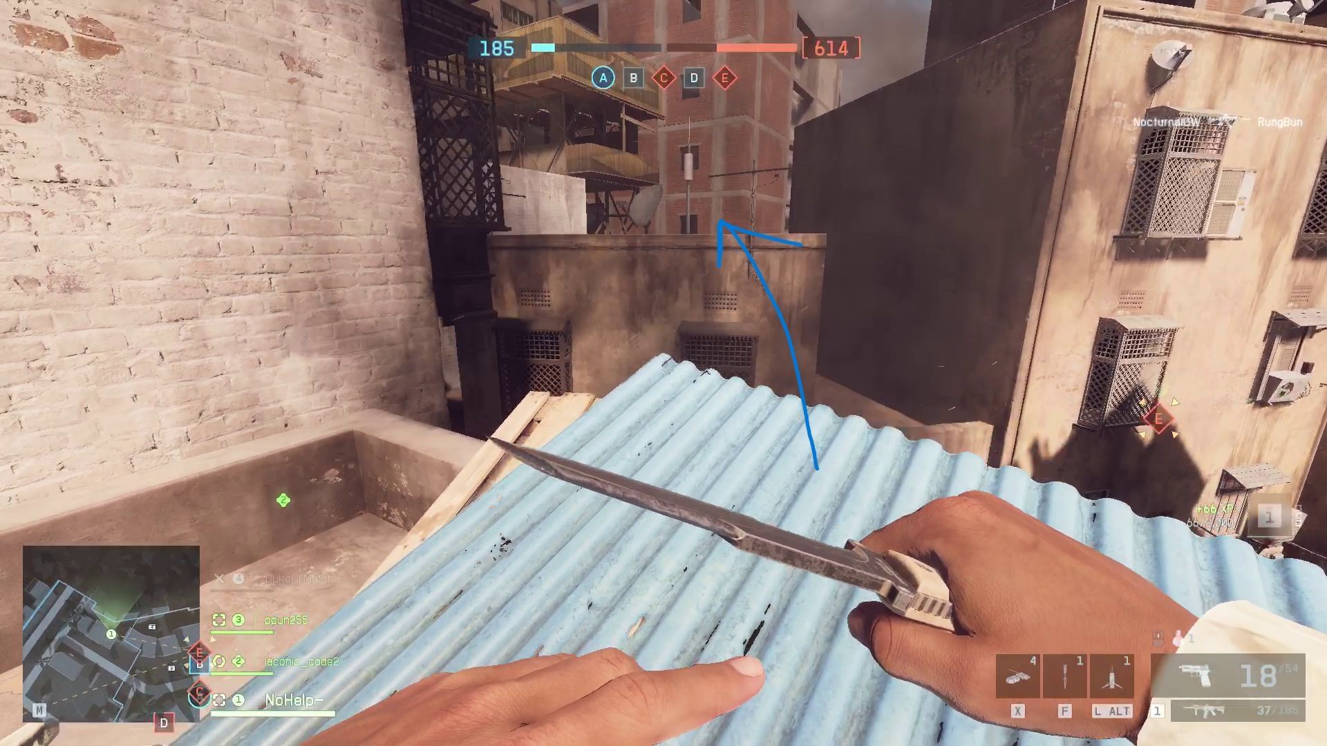 Head to this roof (Image via Sportskeeda Gaming || EA)
