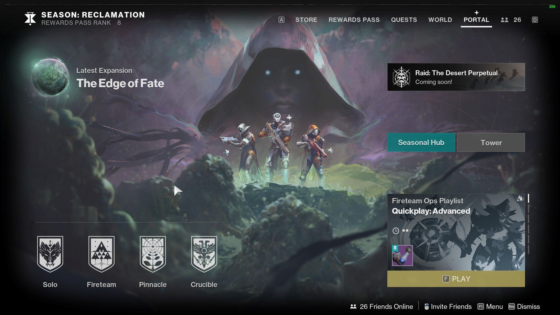 Portal UI in Destiny 2 (Image via Bungie)