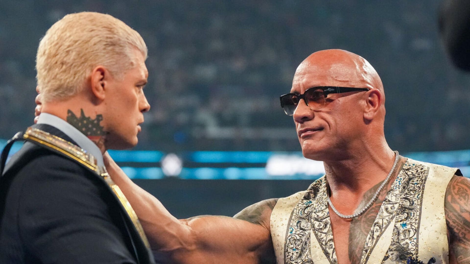 The American Nightmare Cody Rhodes with The Rock (Image via WWE.com)