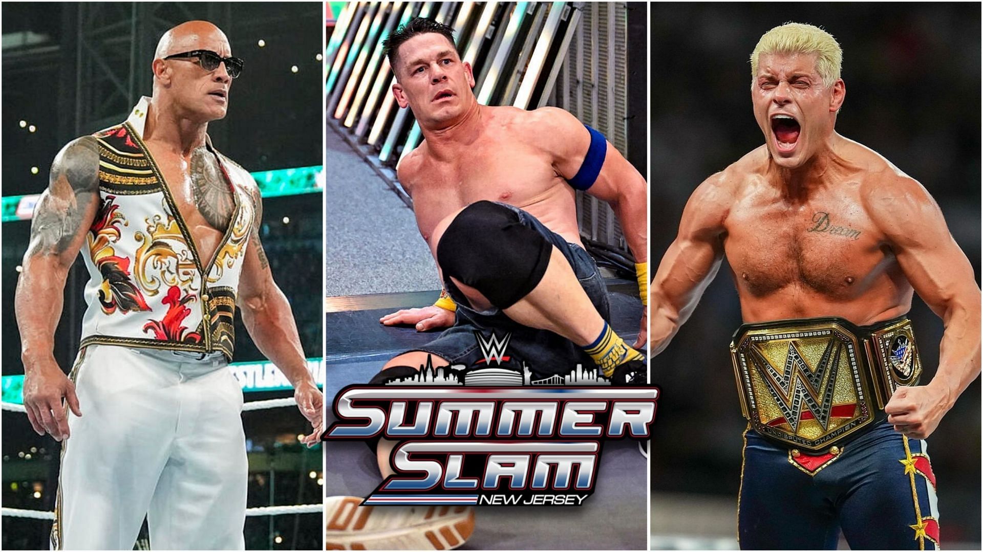 The Rock, John Cena, Cody Rhodes