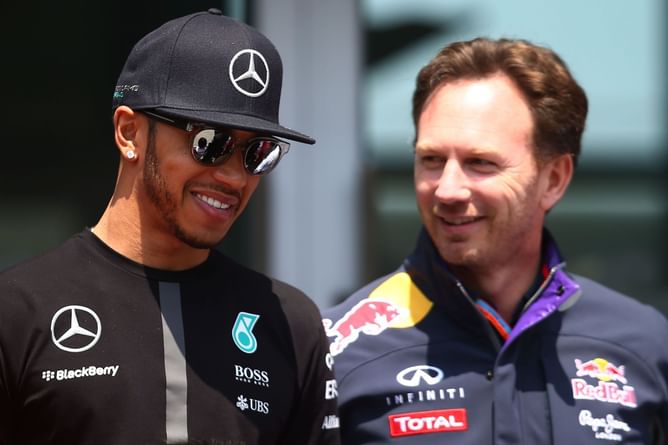 When Christian Horner took a cheeky dig at Lewis Hamilton for calling Red Bull a 'fizzy drinks company'