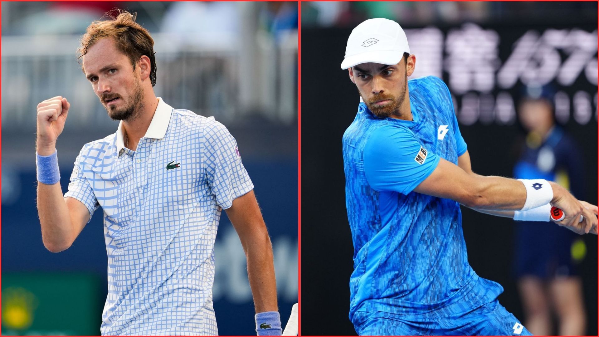 Daniil Medvedev (L) Benjamin Bonzi (R) | Getty
