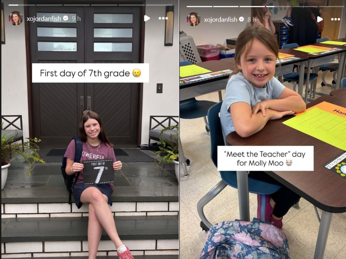 Denny Hamlin and Jordan Fish&#039;s daughters (Image via Instagram/ @xojordanfish)