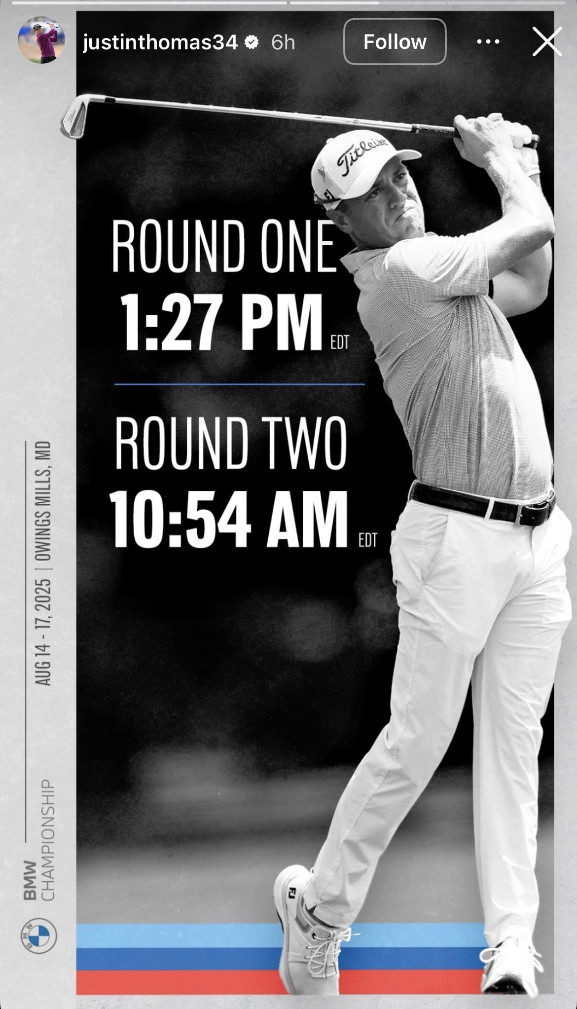 Image via Thomas&rsquo; Instagram Story _ Source: Instagram/@justinthomas34