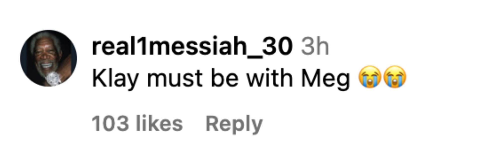 One fan commented that Thompson was with his girlfriend, Megan Thee Stallion