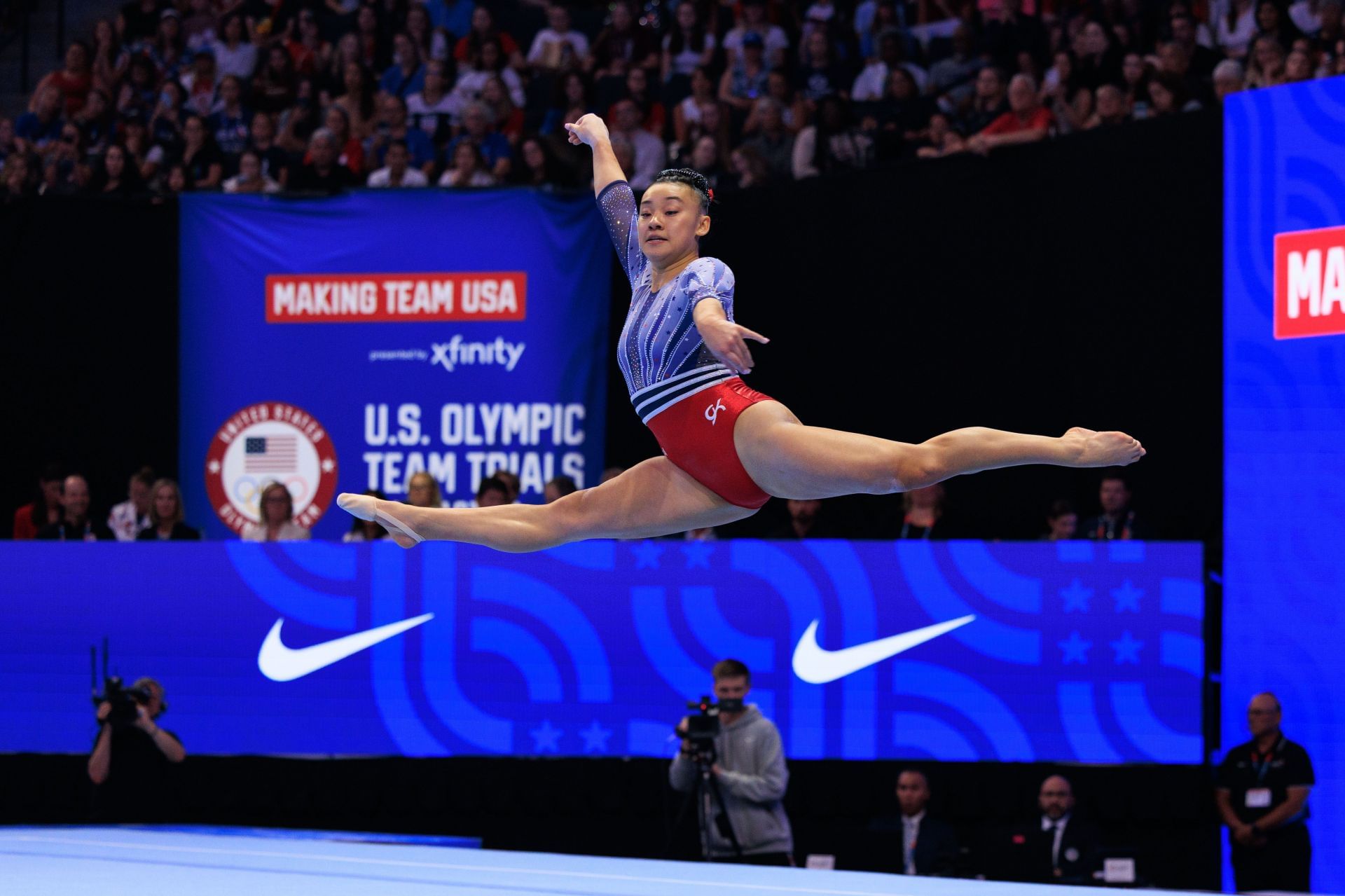 Leanne Wong at U.S. Olympic Gymnastics Trials Women&#039;s Day 2. Source: Getty