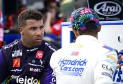 "I don't think so": Denny Hamlin rules out Kyle Larson foulplay in Bubba Wallace triggered wreck at Daytona