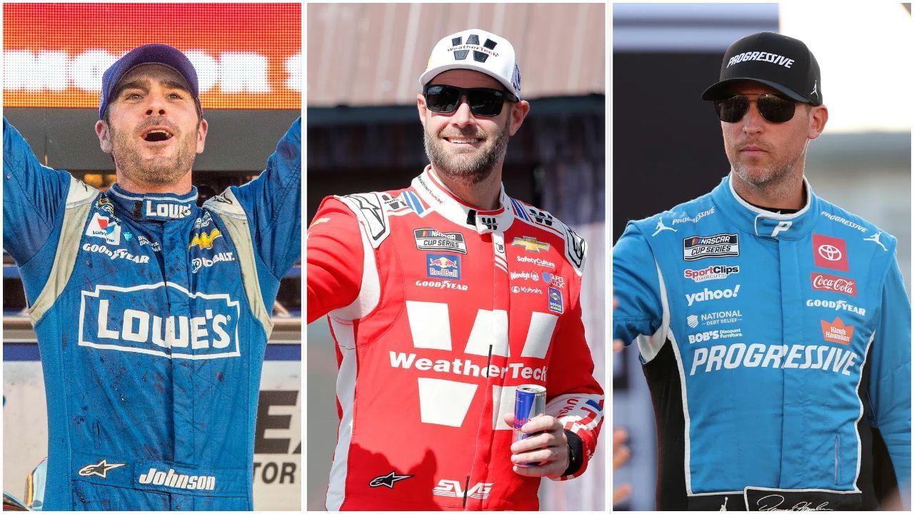 Jimmie Johnson, Shane van Gisbergen, and Denny Hamlin