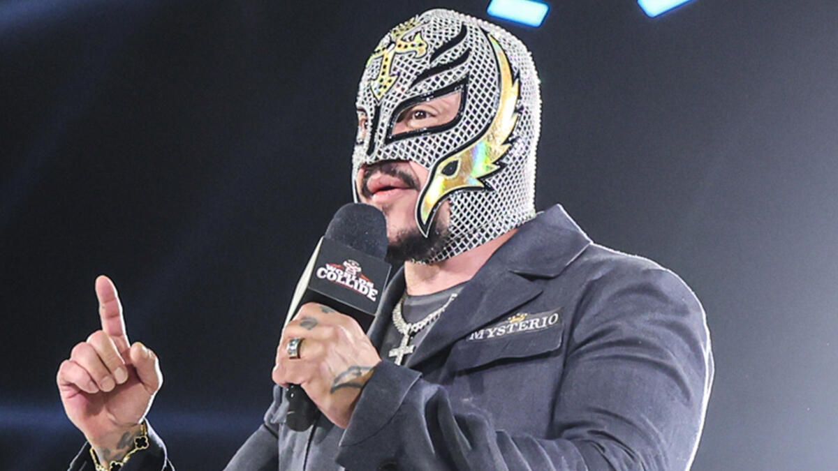 Rey Mysterio at Worlds Collide (Picture courtesy: WWE.com)