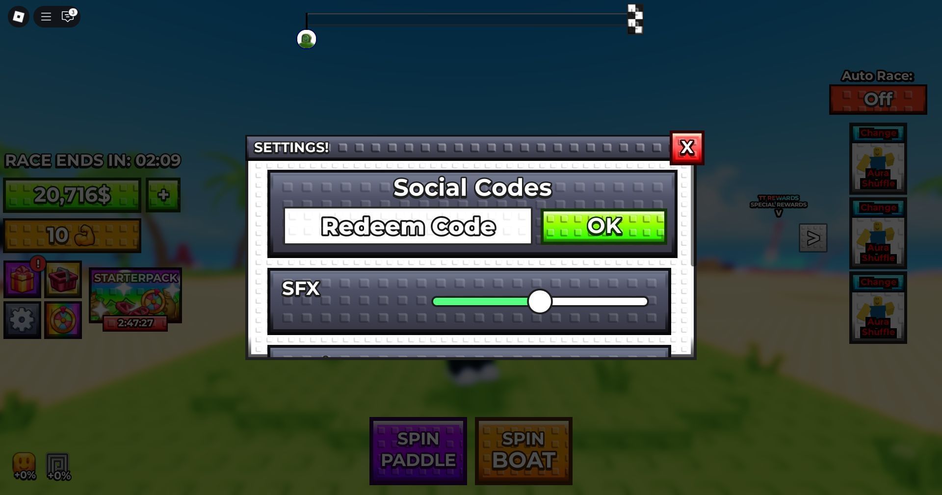 Redeem the code here (Image via Roblox)