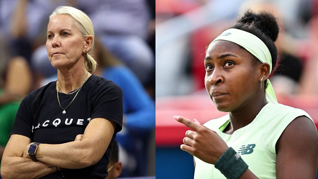 Rennae Stubbs (L) and Coco Gauff (R) 