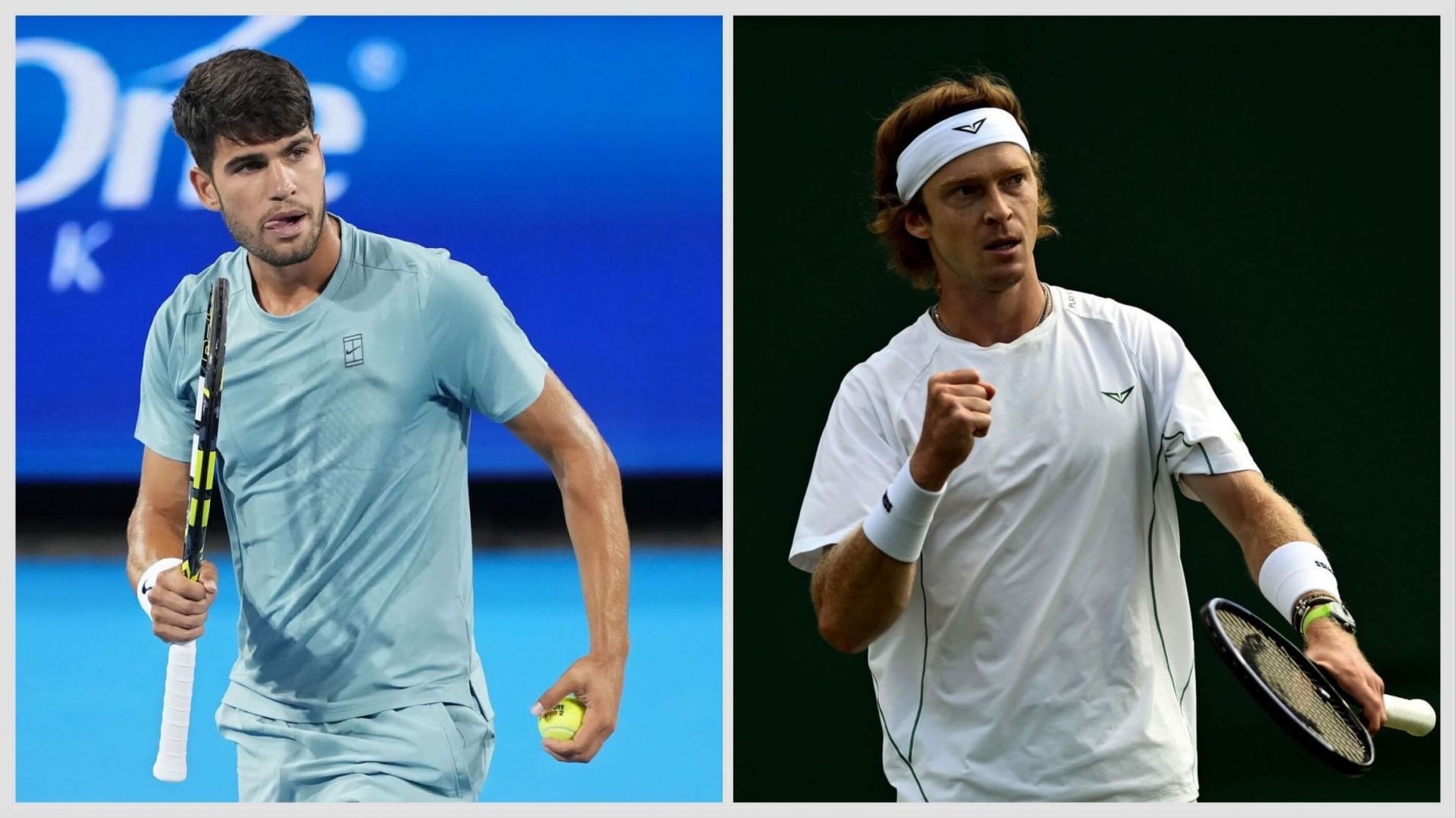 Alcaraz might not find it easy to beat Rublev Image Source - Getty