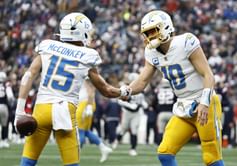 2025 Fantasy Football mock draft 12-team PPR: Justin Herbert, Ladd McConkey stack league-winner upside