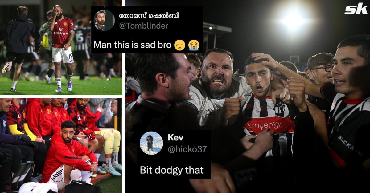 Fans react to Bruno Fernandes escorting Bryan Mbeumo out of the pitch after United